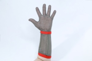 Gants en fil d'acier inoxydable à cinq doigts anti-perforation pour la manipulation des huîtres et des <span class=keywords><strong>fruits</strong></span> <span class=keywords><strong>de</strong></span> <span class=keywords><strong>mer</strong></span> - Product Image 6