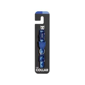 ปลอกคอแมวสวีล ลายสีฟ้า ปรับได้ พร้อมหัวเข็มขัดนิรภัยสำหรับแมว - Product Image 4