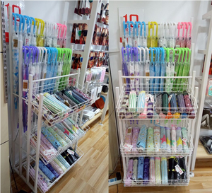 Griglia di metallo scaffali per articoli per la casa al dettaglio espositore per il <span class=keywords><strong>negozio</strong></span> di alimentari al dettaglio ombrelli scaffali - Product Image 5