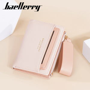 Portafoglio corto da <span class=keywords><strong>donna</strong></span> nuovo arrivo portamonete fresco con portamonete a due pieghe con cerniera a chiusura colorata transfrontaliera - Product Image 2