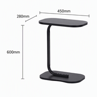 Table basse convertible moderne et minimaliste en mélamine et métal, écologique et durable, pour salon, prix compétitif, vente en gros