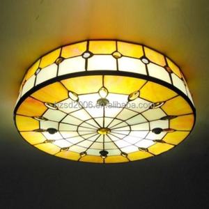 Lámpara Colgante de Estilo Tiffany Mediterráneo con Vidrio de Colores LED, Base de Acero, Hecha a Mano, Luz Cálida de 2700K - Product Image 6