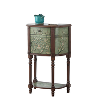 Table Console en bouleau de luxe moderne peinte à la main avec pieds en bois massif couleur personnalisée petit décor méditerranéen pour le salon