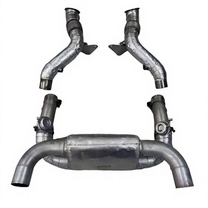 Collecteur d'échappement droit Novitec de haute qualité, adapté à la Ferrari F8, avec section complète et section de sortie en alliage de nickel. - Product Image 3