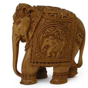 ไม้จันทน์ช้างแกะสลักช้างอินเดีย,ไม้จันทน์ฮาตาริ - Product Image 1