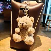 Porte-clés en peluche mini ours en peluche Kawaii de 12 cm/5 pouces, pendentif mignon pour voiture, porte-clés animal en peluche, jouet en peluche personnalisable
