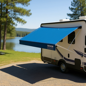 Tenda da Sole per Camper in Tessuto PVC 16 Oz, 5,5 M, Retrattile Manuale, Impermeabile e Protetta dai Raggi UV - Product Image 2