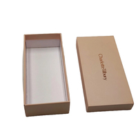 Boîte rigide robuste avec base et couvercle, prix négociable, en papier kraft recyclé, estampage à chaud et dorure, design ondulé personnalisable