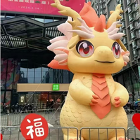 Costume gonflable de mascotte de dragon de publicité extérieure de célébration de festival pour des affichages de centre commercial