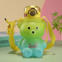 Ours dégradé 1000ml Kawaii mignon portable pour enfants Sports de plein air bouteille d'eau pour l'école des enfants Vente en gros OEM