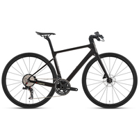 Sepeda Road Bike Stealthpro-2rd Harga Pabrik Murah, Stang Datar, 24 Speed, Rem Cakram Hidrolik, Rangka Serat Karbon, Roda Serat Karbon