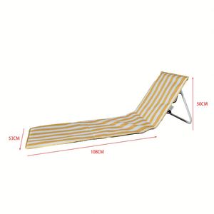 Chaise portable à siège bas avec logo personnalisé, coussin de sol d'extérieur, tapis de plage pliable léger – Vente en gros - Product Image 2