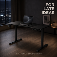 Bureau debout électrique AOR en MDF, hauteur réglable, poste de travail informatique pour bureau à domicile, structure métallique durable, vente en gros usine