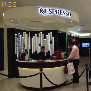 ร้านกาแฟบาร์เฟอร์นิเจอร์ร้านค้าร้านค้าร้านค้าร้านค้าร้านค้าร้านอาหารเนสเปรสโซ่ร้านอาหารบูติกสีขาวสีน้ำตาล - Product Image 5