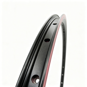 AFTFA Llanta de <span class=keywords><strong>Bicicleta</strong></span> Eléctrica de Aleación de Aluminio de Doble Pared de <span class=keywords><strong>26</strong></span> Pulgadas y 32 Orificios con Borde Rojo de 543g - Product Image 2