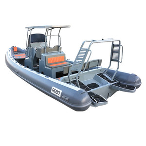 เรือยางหรูหราขนาด 25 ฟุต รุ่น Sport RIB 760 ตัวถังอะลูมิเนียมรูปตัววี พร้อมมอเตอร์ สำหรับเล่นเซิร์ฟในทะเล Orca - Product Image 4