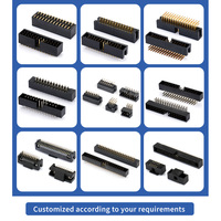 Connecteur IDC à double rangée, pas de 2,00 mm, à oreilles courtes, avec boîtier blindé, pour PCB, SMT SMD