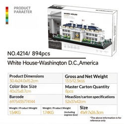 4214 White House Washington D.C. America [894pcs]