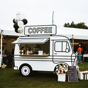 Chariot à café de style bus vintage, populaire sur les marchés et les campings, kiosque de <span class=keywords><strong>vente</strong></span> de café électrique multifonctionnel - Product Image 1