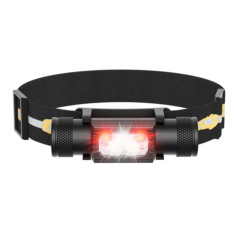 Waterproof USB Type-C Rechargeable LED Head lamp 18650 Led headlamp for camping headlamp