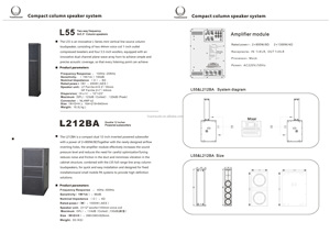 Enceinte active portable L55+L212BA, 4 x 5,5 pouces, colonne, double subwoofer 12 pouces, 800W, son stéréo surround, performance extérieure L55+L212BA - Product Image 3
