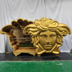 איטלקי אור יוקרה סִגְנוֹן מדוזה ארון יין דלת הזזה 3 מדפים עץ מלא זכוכית מחוסמת אחסון מלון להתאמה אישית - Product Image 3