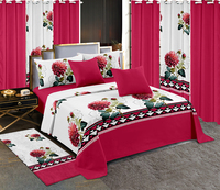 En stock, livraison rapide : Ensemble de literie King Size 13 pièces avec drap-housse et rideaux, prêt à être expédié, directement de l'usine.