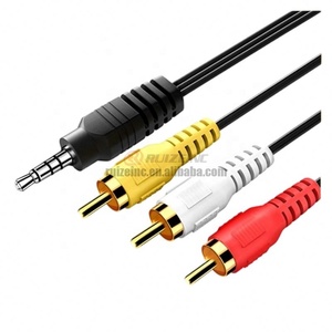 Để nam 2 2AV dòng điểm 3 âm thanh-video Set-Top Box TV cáp RCA phổ - Product Image 4