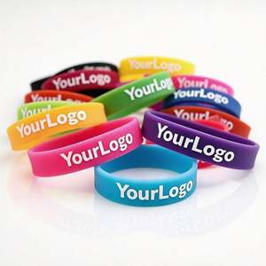 Venta Directa al por Mayor, Pulsera de Silicona de Alta Calidad y Bajo Precio, Personalizada con Mensaje o Logotipo, Muestra Gratuita, Promoción - Product Image 1