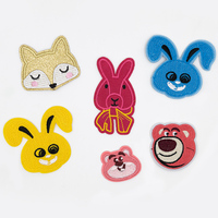 Schattige Cartoon Dieren Borduurwerk Kleding Patches Geborduurde Cartoon Ijzer Op Patches