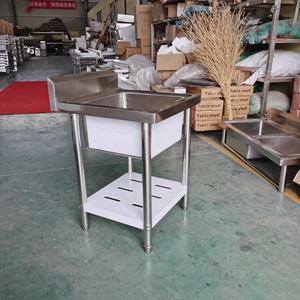 Fregadero de mano para restaurante, lavamanos comercial, de acero inoxidable - Product Image 5