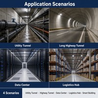 Détecteur de fuite d'eau sur rail DIN IP65 avec interface de signal Modbus et sortie relais, fonction silencieuse pour BMS industriel