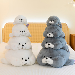 Peluche de Foca de Dibujos Animados, Muñeco de Peluche Adorable, Almohada de Animales de Peluche, Regalo para Cumpleaños, Lindos Muñecos de Foca Gorda - Product Image 5