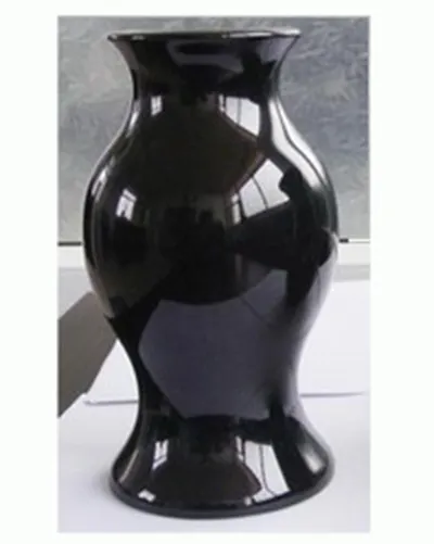 Black granite flower vases for tombstones