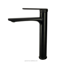 MCBKRPDIO Unique-Poignée Mat Noir Salle De Bains Évier Robinet 1-3 Trou Vanity Robinet Ferme Salle De Bains Navire Bassin Robinet De Lavabo