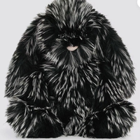 Jelly Cat Nouveaux Produits Transfrontaliers Édition Limitée Jcse Peluche Lapin Noir à Poils Longs Mignonne et Confortante