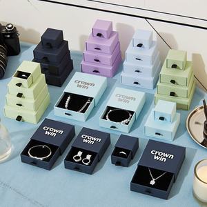 Custom Logo Biodegradable Rigid Cardboard <b>Magnetic</b> Paper Jewelry Boxes Packaging and Craft Necklace <b>Bracelet</b> Ring Gift Box - Product Image 4