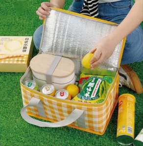 Large Capacity Insulated Picnic <b>Bag</b> & Fashionable Camping <b>Lunch</b> Box with Sturdy Handles - Product Image 1
