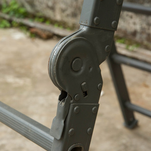 Échelle de chasse surélevée en aluminium résistante aux intempéries, pliable, avec garde-corps de sécurité complet pour la vente en gros aux magasins de chasse - Product Image 5