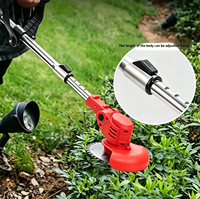 Débroussailleuse Électrique Rechargeable 21V 110W Portable Coupe-Herbe Métallique 6 Pouces Outil de Jardinage Extérieur