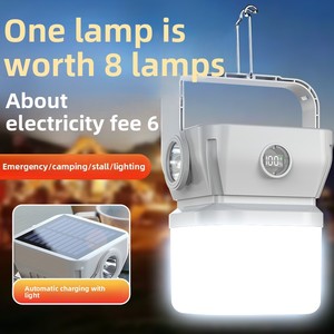 Lámpara LED Solar para Camping, Portátil, de Larga Duración, con Clasificación IP, Control Táctil, para Emergencias, Tiendas de Campaña y Uso Doméstico - Product Image 3