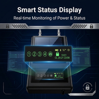 Serrure GPS 4G par satellite à télécommande, batterie longue durée 20000-25000mAh, étanche IP68, compatible Cloud et application, pour camions-citernes en acier