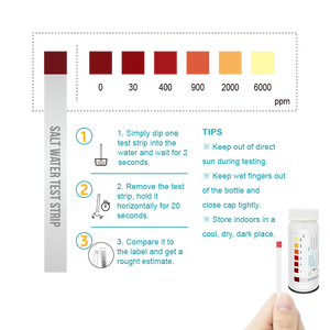 Bandelettes <span class=keywords><strong>de</strong></span> test d'eau salée pour tester la teneur en chlorure <span class=keywords><strong>de</strong></span> sodium dans la <span class=keywords><strong>piscine</strong></span> et le spa Kit <span class=keywords><strong>de</strong></span> test <span class=keywords><strong>de</strong></span> <span class=keywords><strong>chlore</strong></span> d'eau salée <span class=keywords><strong>de</strong></span> 0 à 2000/6000 ppm - Product Image 4