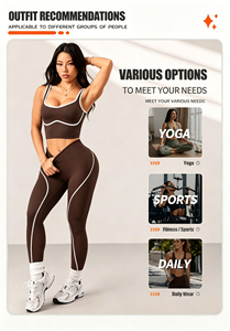 Ensemble de sport respirant sans couture pour femmes grandes tailles, commande en gros, directement de l'usine, vêtements de yoga et de sport pour revendeurs mondiaux - Product Image 6