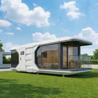 Capsule de luxe Sky Dome Series Premium Star View pour resort |   Maison conteneur au design rectangulaire contemporain