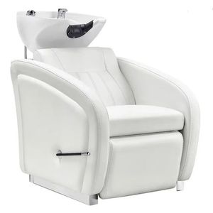 Sillón de Champú Portátil Ecológico Moderno con Masaje para Salón de Belleza, Spa, Barbería, con Lavabo de Cerámica para Uso en Barberías - Product Image 4