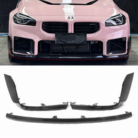 Lèvre avant en fibre de carbone sèche style MP pour BMW M2 G87, séparateur de pare-chocs avant, modifications extérieures