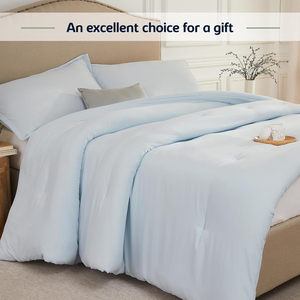 Juego de Edredón de 3 Piezas, Suave, Ligero y Transpirable, para Todas las Temporadas, Edredón de 82''x86'' y <span class=keywords><strong>2</strong></span> Fundas de Almohada - Product Image 4