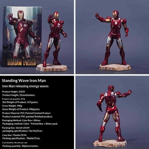 Figurine d'action Marvel <span class=keywords><strong>Avengers</strong></span> Iron Man <span class=keywords><strong>Black</strong></span> Panther en PVC, modèle de film, décoration de bureau, anime - Product Image 2