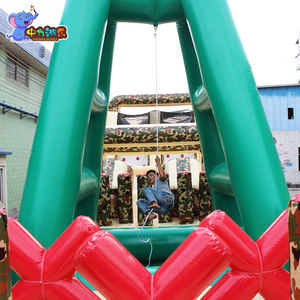 Parcours d'obstacles gonflable sur le thème du camouflage Boot <span class=keywords><strong>Camp</strong></span> Parcours d'obstacles gonflable Château sautant avec toboggan - Product Image 5